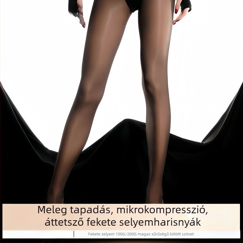 Nylon formázó harisnya, fenékemelő, vastagított, lábra illeszkedő