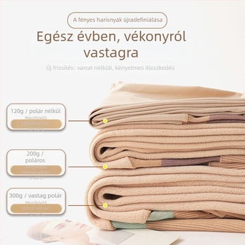 Talin magas derekú hasformáló, fényes harisnyanadrág fleece béléssel, áttetsző hatás, közepes vastagság
