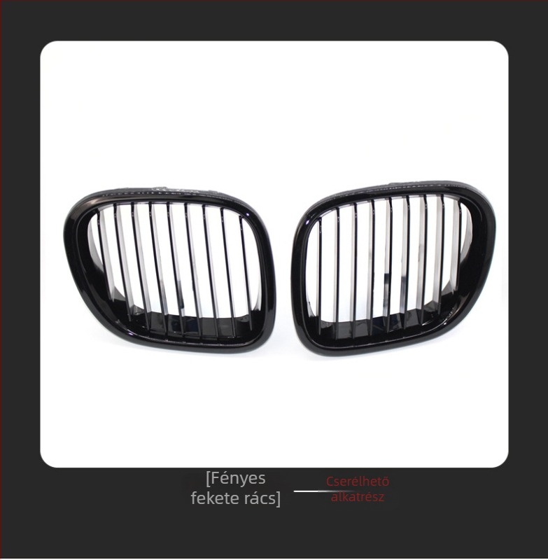 BMW Z3 E36 Középső Elülső Grille – ABS Műanyag, Elülső Lökhárító Grille, 1996–2002, Cikkszámok 51138412950/51138412949