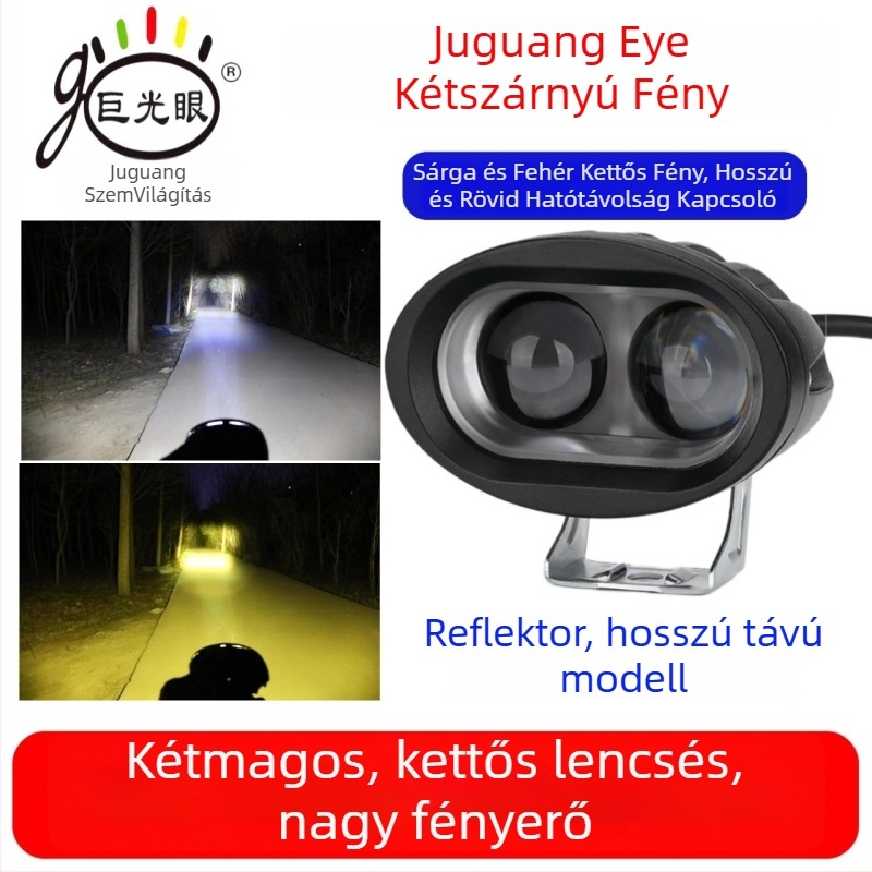 LED világítás elektromos robogó és tricikli számára, 15W, 12–80V univerzális, alumínium öntött ház, vízálló