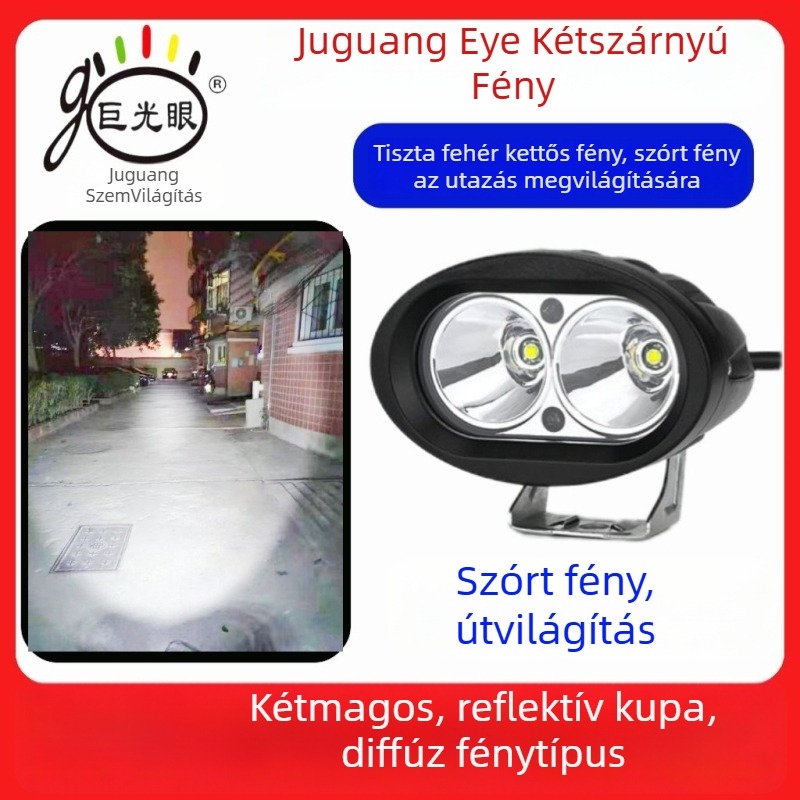 LED világítás elektromos robogó és tricikli számára, 15W, 12–80V univerzális, alumínium öntött ház, vízálló