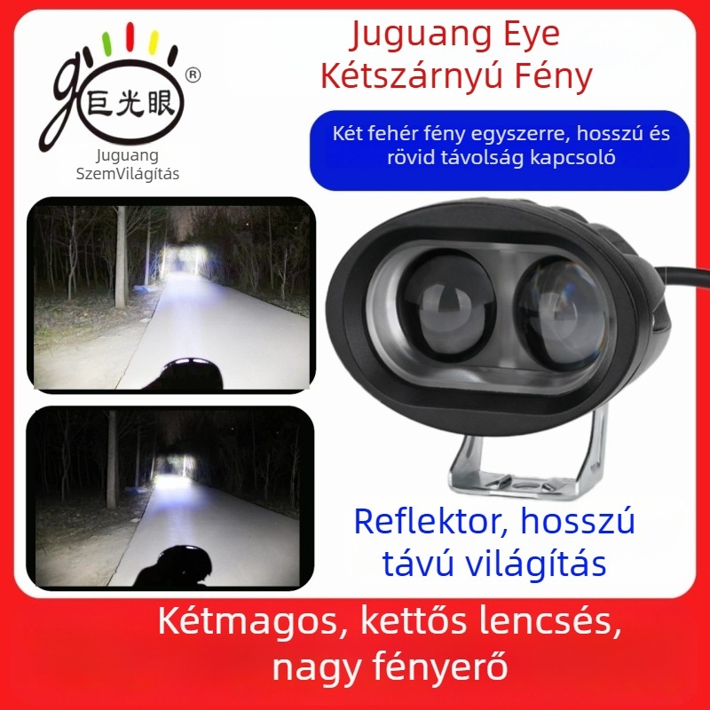 LED világítás elektromos robogó és tricikli számára, 15W, 12–80V univerzális, alumínium öntött ház, vízálló