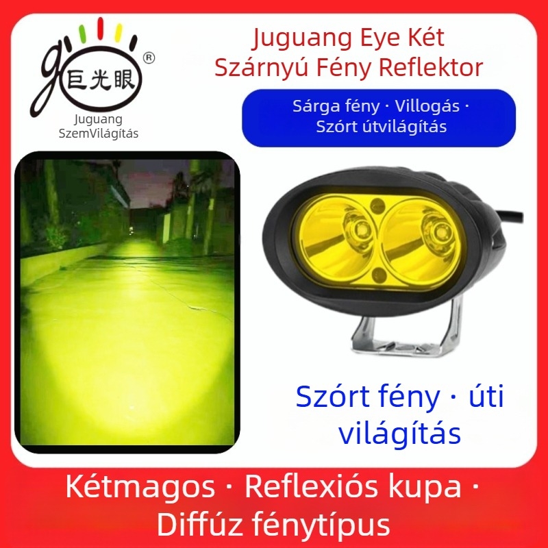 LED világítás elektromos robogó és tricikli számára, 15W, 12–80V univerzális, alumínium öntött ház, vízálló