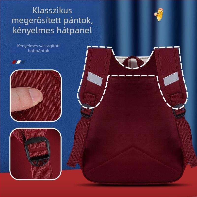 Óvodai hátizsák, vászon, uniszex, légáteresztő, légpárnás vállpántok, poliészter bélés, kockás mintázat