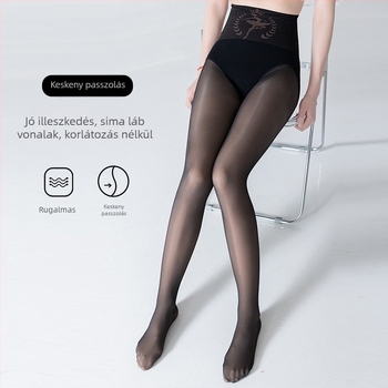 Nylon harisnyanadrág magas derekú formázó, megerősített, teljes láb
