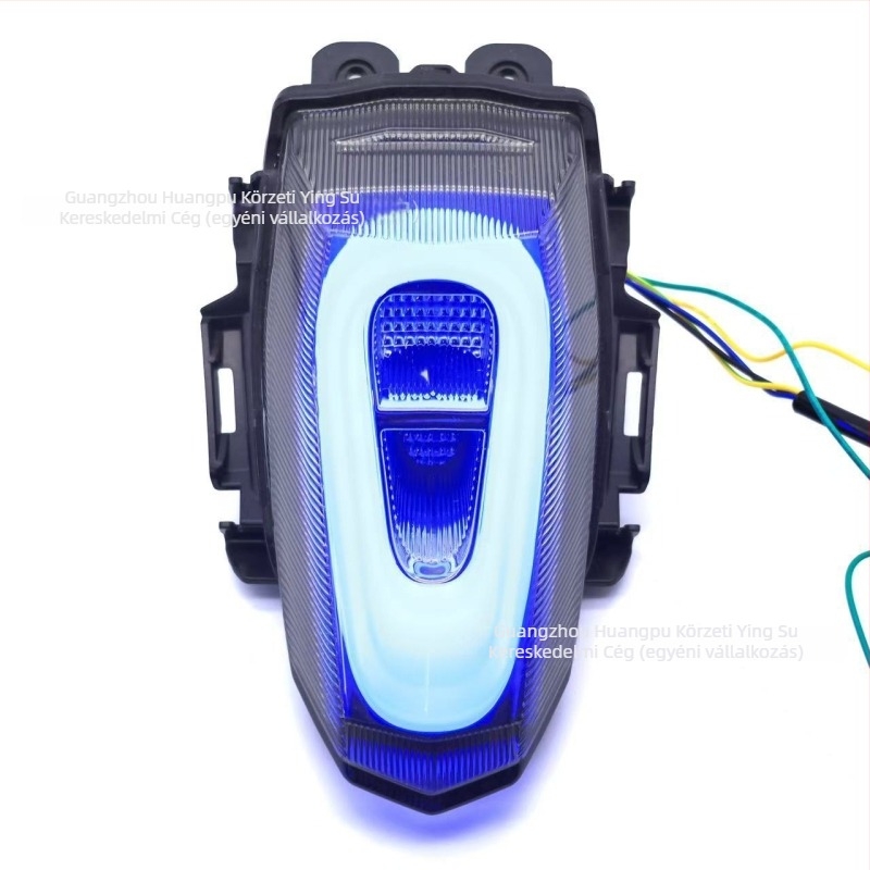 App-vezérelt motorkerékpár hátsó lámpa – LED, 12V, modell YS-263, kompatibilis Yamaha YZF V3/V4 R15M/R15/R1