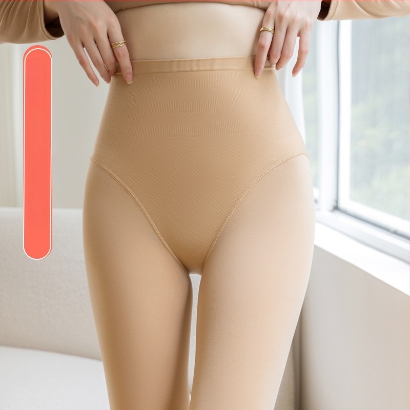 Nylon nude színű harisnya hasformázóval és csípőemeléssel, vékony, tavasz–őszre