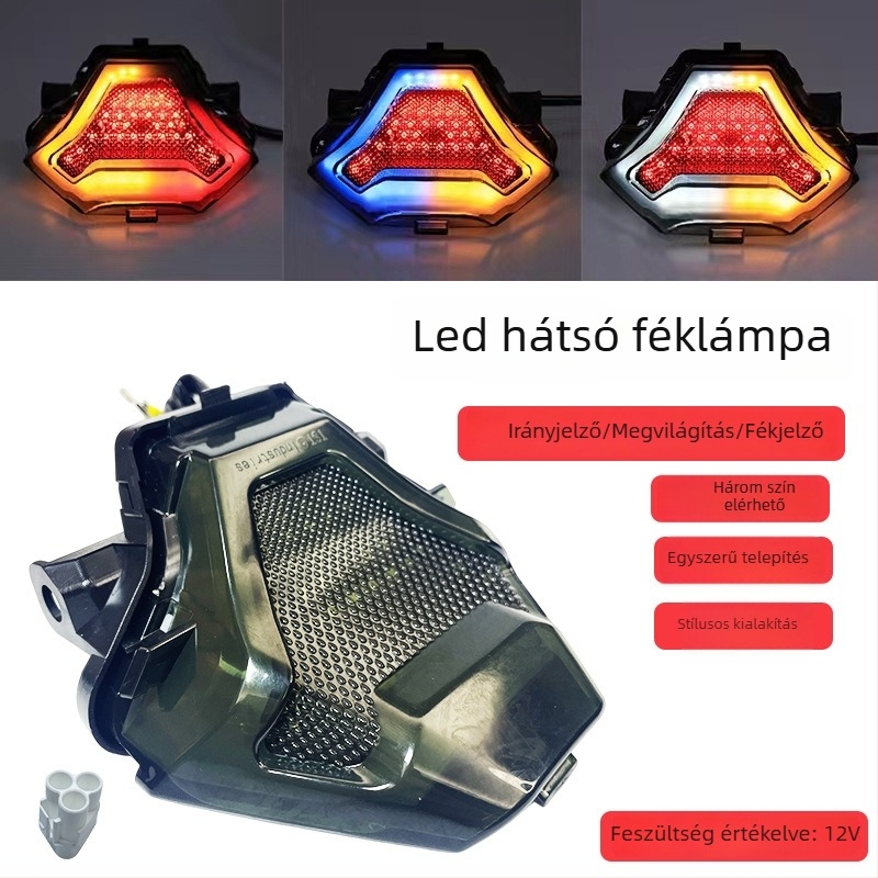 Motorkerékpár hátsó lámpa CC-W2 | LED, 5W, 12V, Kompatibilis Yamaha YZF-R3/R25, Y15ZR, MT-03/07, FZ-07, LC150