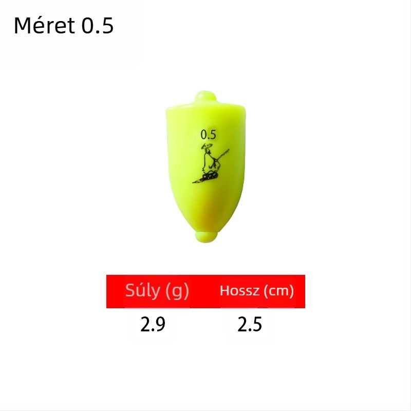 Műanyag horgász sodródó úszó hosszú dobásokhoz tengeri horgászathoz, fénylő