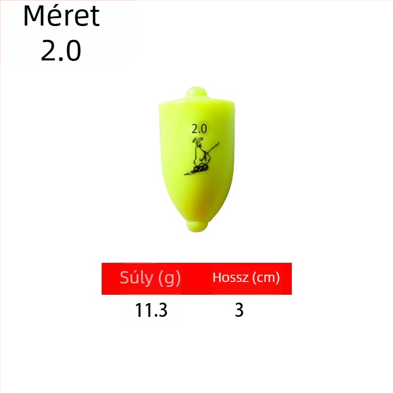 Műanyag horgász sodródó úszó hosszú dobásokhoz tengeri horgászathoz, fénylő