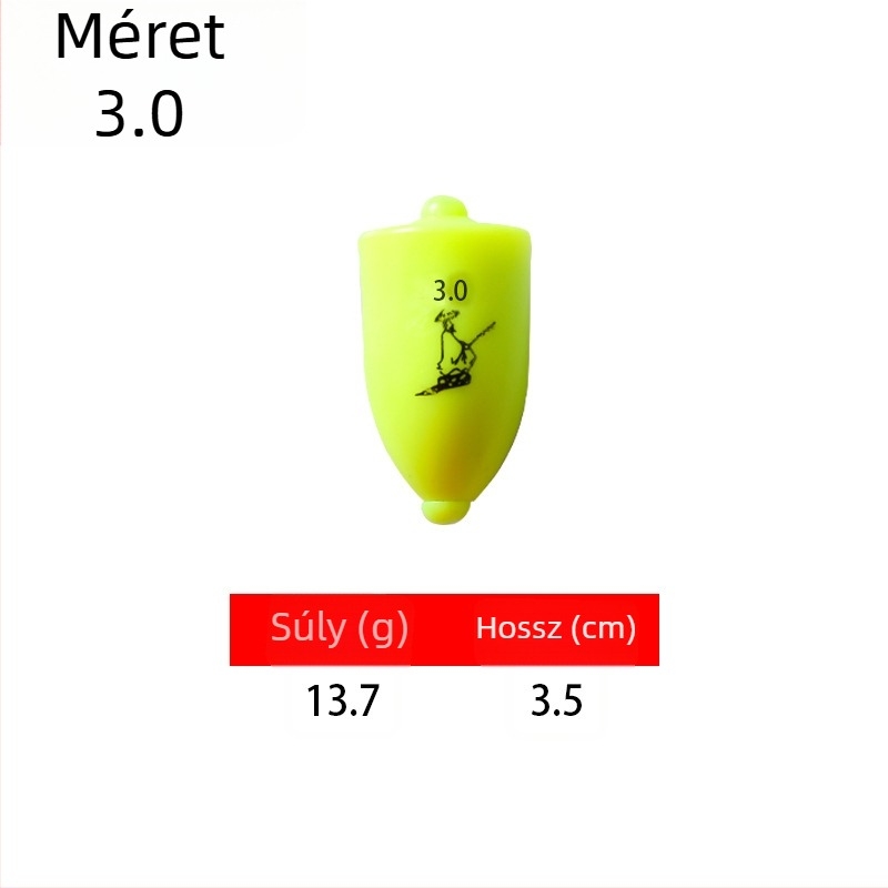 Műanyag horgász sodródó úszó hosszú dobásokhoz tengeri horgászathoz, fénylő