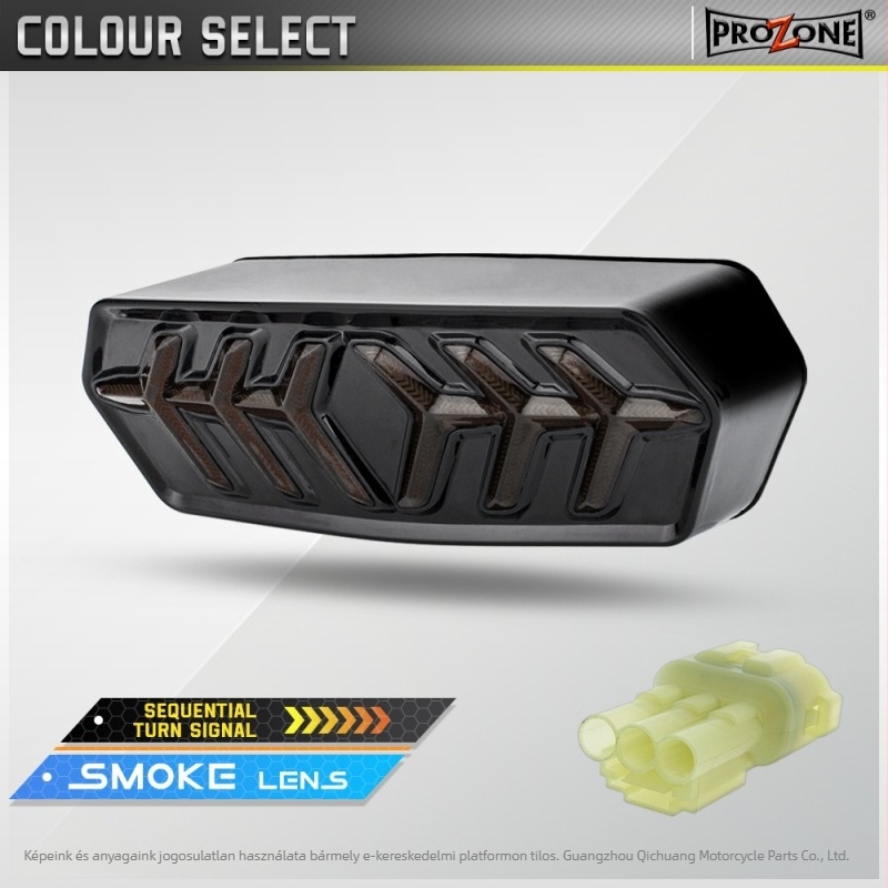 LED integrált hátsó lámpa Honda MSX125, GROM125, CB650F, CBR650, CTX700 – halcsont-stílusú