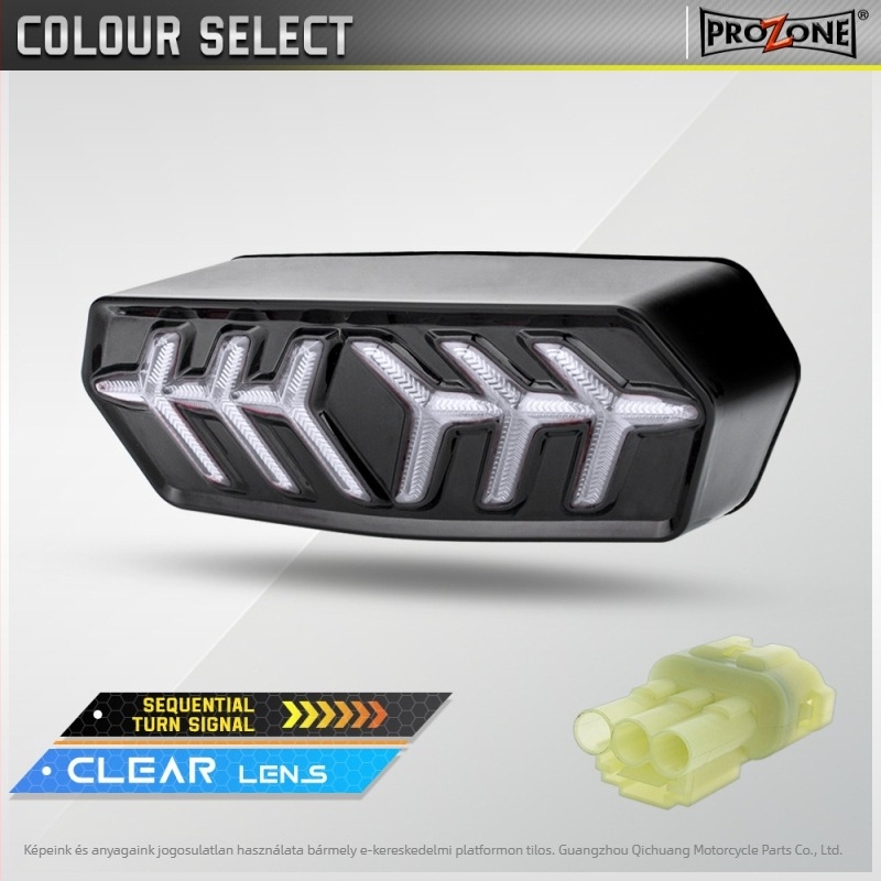 LED integrált hátsó lámpa Honda MSX125, GROM125, CB650F, CBR650, CTX700 – halcsont-stílusú