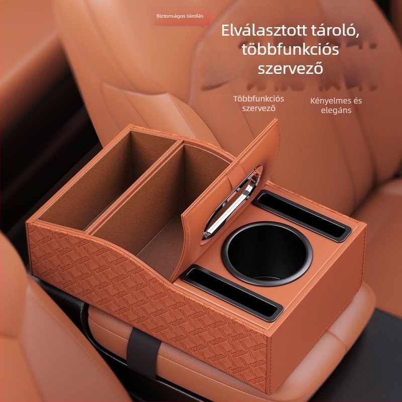 Bőr autókarfa emelő párna, univerzális tároló doboz, Green fruit márka