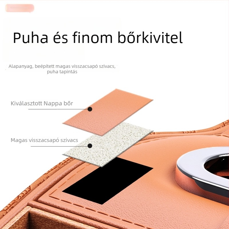 Bőr autókarfa emelő párna, univerzális tároló doboz, Green fruit márka