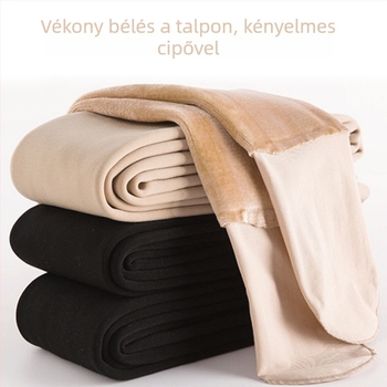 Flíse bevonat vastag leggings magas derekú, halszálka mintával, őszi-téli, testformázó és popsiformáló