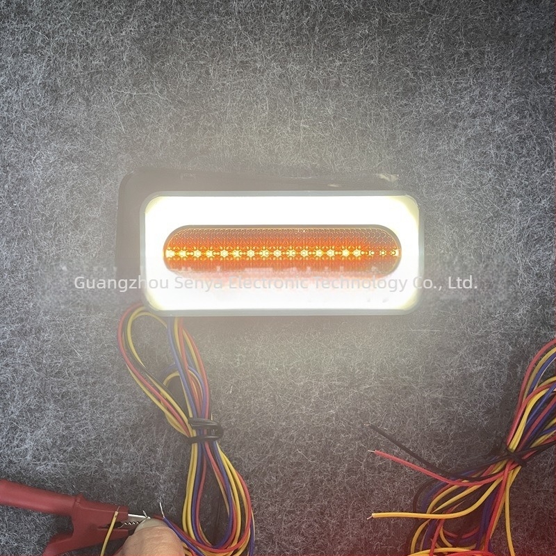 Motorkerékpár LED hátsó fénye, 12V, alumínium ötvözet test, modell JH5667, SY márka
