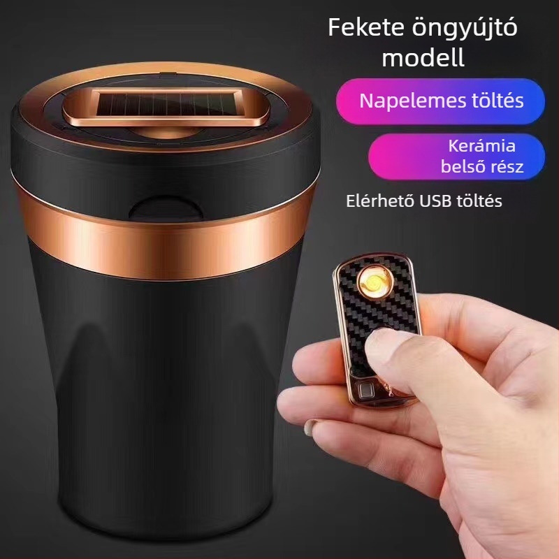 Autó hamutál, a szellőzőnyíláshoz akasztható, fedéllel és LED‑fénnyel, univerzális; kerámia; modell 290; tömeg 280 g; öntés