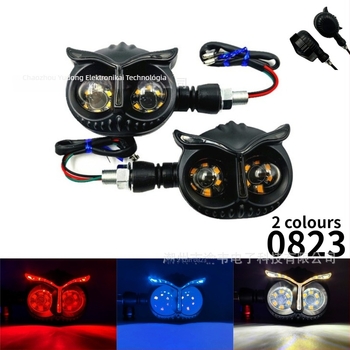 Bagoly alakú motorkerékpár LED indexlámpa, modell 0823, 5W, 12V, LED 2835, élettartam 50000h