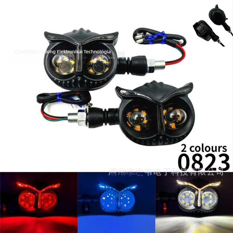 Bagoly alakú motorkerékpár LED indexlámpa, modell 0823, 5W, 12V, LED 2835, élettartam 50000h