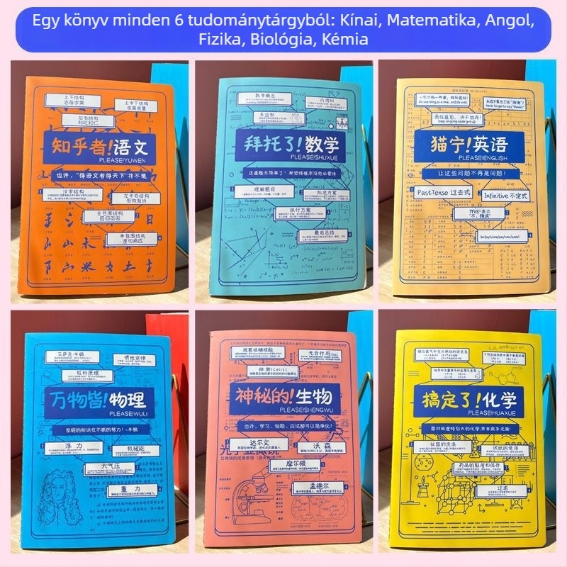 Szivárványkor jegyzetfüzet, 50–100 oldal, cérnakötésű, 1,35 Nevin papírvastagság, papírborító