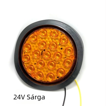 LED hátsó lámpa utánfutóhoz, CIMC modell, vízálló, nagy fényerő, kerek kialakítás.