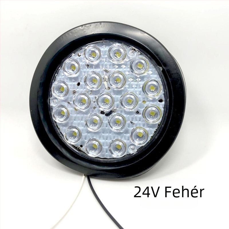 LED hátsó lámpa utánfutóhoz, CIMC modell, vízálló, nagy fényerő, kerek kialakítás.