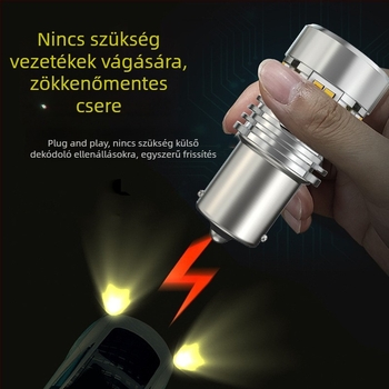 Autó LED indexlámpa 1156/T20 ventilátorral, anti-flicker dekódolás, 24SMD, 25W