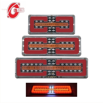 Kamion hátsó lámpa – LED, 24V, 6000K, műanyag