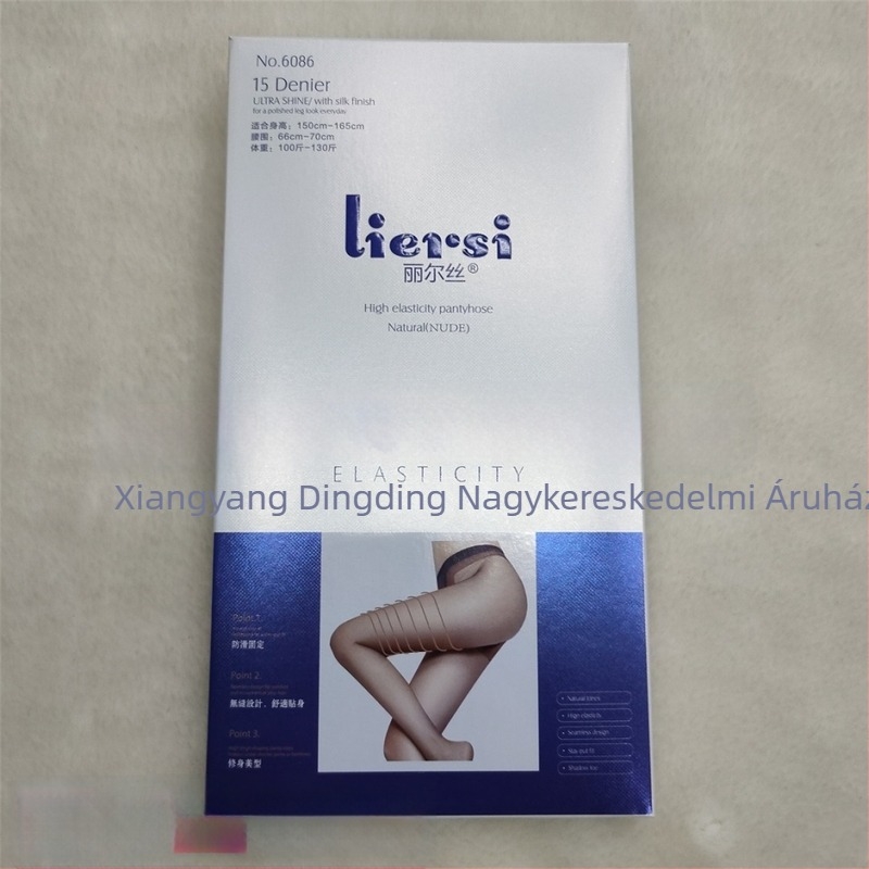 Nylon harisnya lábfejes, egyszínű, izzadságfelszívó, dörzsölés elleni, teljes hosszúságú — Lily