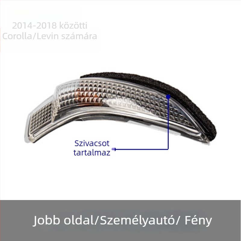 Toyota Corolla és Camry visszapillantó tükör lámpa – 12V, 5W, műanyag, modell 81740-52050
