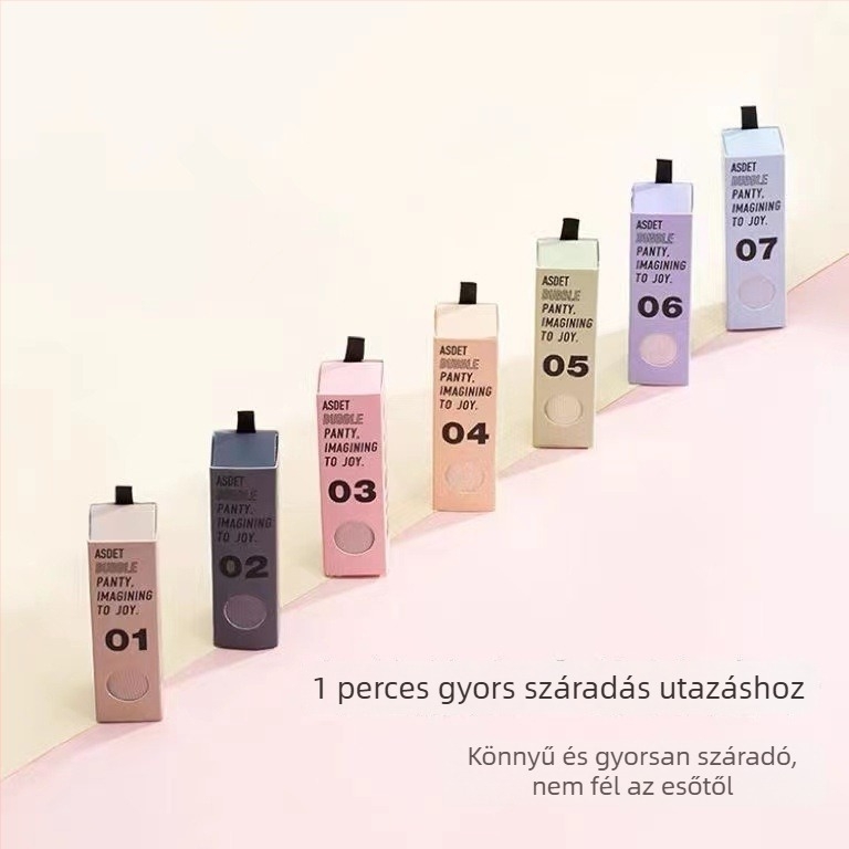 7 darab vékony női alsónemű ice silk anyagból, varrás nélküli, kényelmes középmagas derék, antibakteriális, lélegző