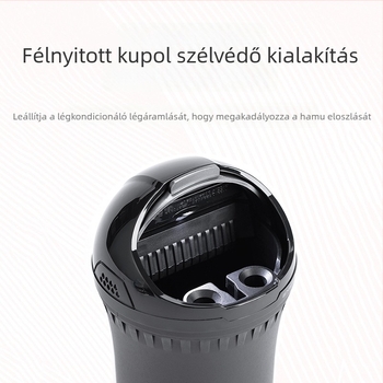 Autó hamutartó LED HY-412, YAC márka – többfunkciós kreatív kialakítás