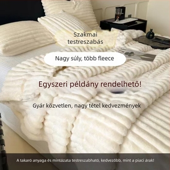 Vastag kanapétakaró, poliészter szálból, egyszínű, 500–800 g, egész évszakos, modern minimalista stílus
