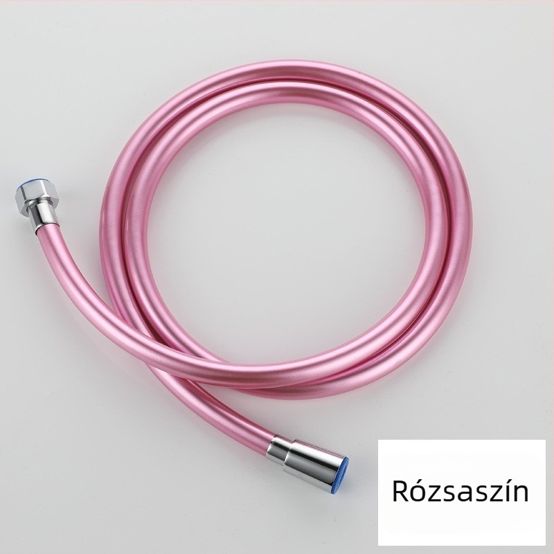 Zuhanycső PVC, 2,5 MPa, 80°C, rozsdamentes acél csatlakozó, BANNR013 modell, látszólagos beépítés