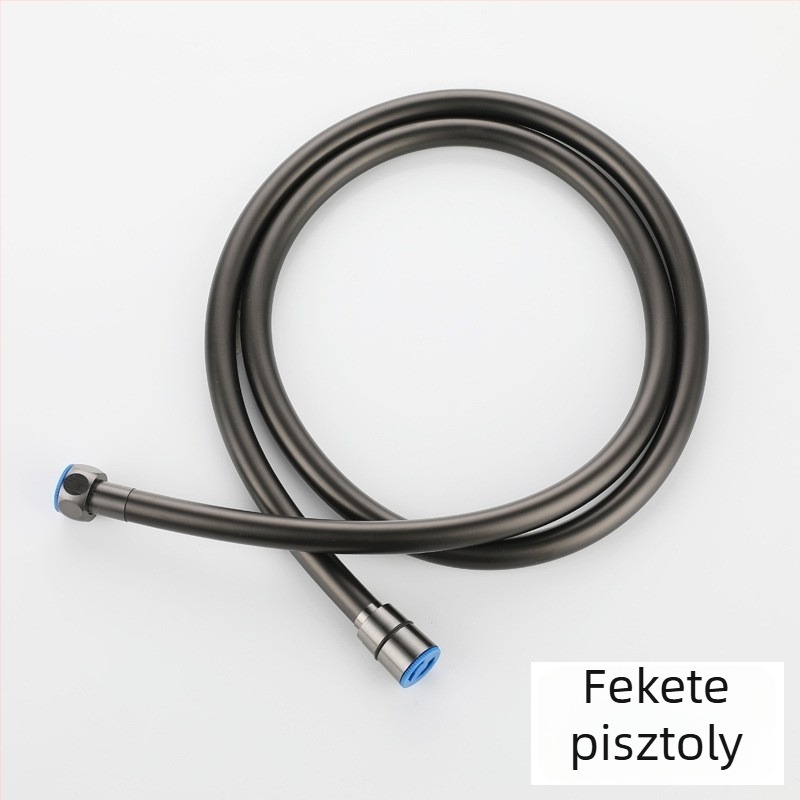 Zuhanycső PVC, 2,5 MPa, 80°C, rozsdamentes acél csatlakozó, BANNR013 modell, látszólagos beépítés