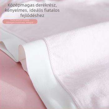 Gyerekeknek szóló pamut alsóneműk – légáteresztő, középmagas derekú, kötött anyag, pamut betéttel az intim részen, mintás dizájnok