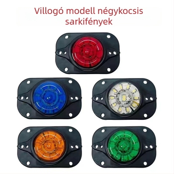 Teherautó LED kanyarfények, vízálló, 12-24V, 6W, SL-5028 modell