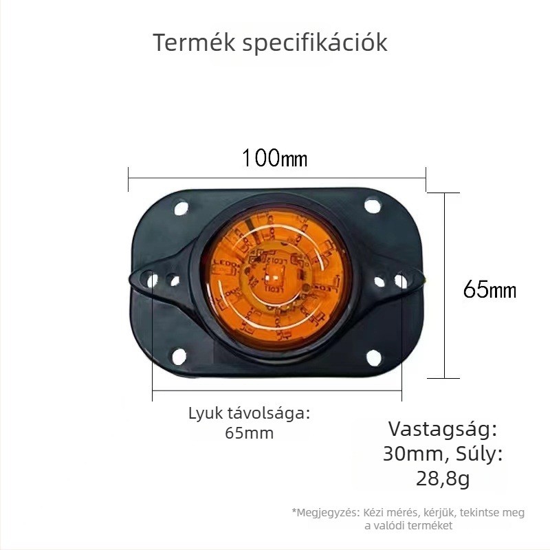 Teherautó LED kanyarfények, vízálló, 12-24V, 6W, SL-5028 modell