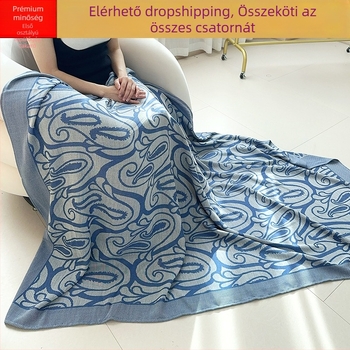 Első osztályú repülőgép pléd, bolyhos, gyűrődésmentes, könnyű luxus a pihenéshez és a kanapéra