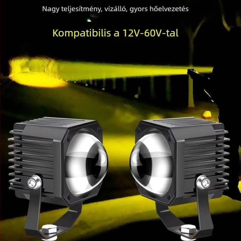 Lézeres LED távolsági és ködfényszóró, 12V/24V, 5000 lm, teherautók és terepjárók számára