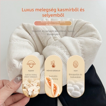 Gyerekeknek készült fleece-betétes melegítő nadrág, 90% kasmír, középső derekú elasztikus övvel, 3–8 éveseknek, téli viselet