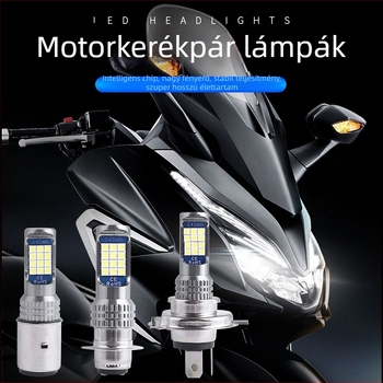 Motorkerékpár LED főfény – integrált távolsági és közelről világítás, LED 3030, 9–80V, 0.8A, 800 lm, élettartam 50000 h, alumínium ház