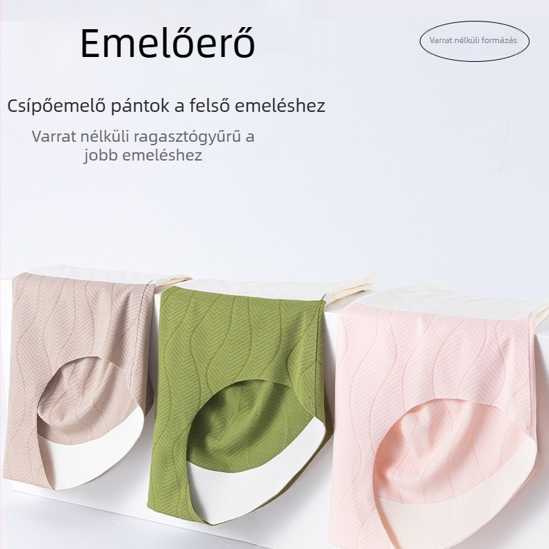 Sima varrás nélküli magas derekú alakformáló alsó, jég-selyem anyaggal, fenékemelő, bélés mulberry selyemből