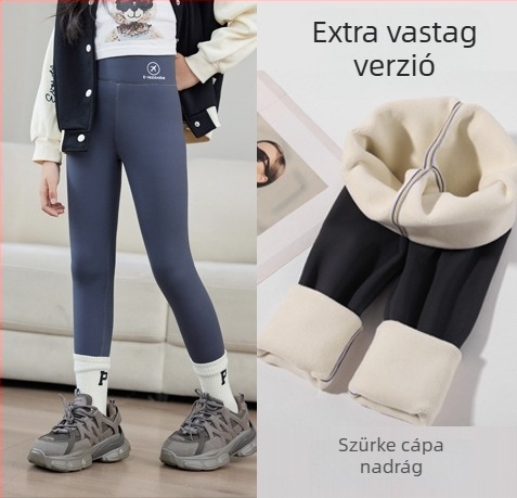 Lányok Shark Skin leggings, magas derekú, Nylon 93%, tél 2024, 3-8 évesek