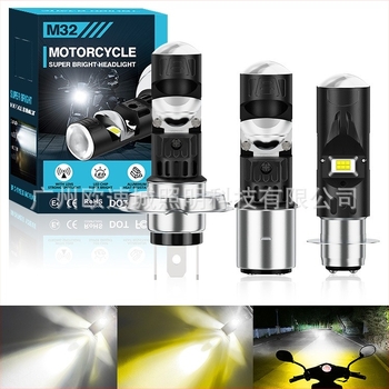 LED motorkerékpár fényszóróizzó lencsés kivitelben, kompatibilis P15D, T19, H4, H6