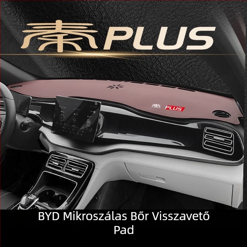 Bőr középkonzol napvédő matrac BYD Qin Plus EV Intelligent Driving Edition számára logó nyomtatással
