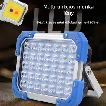 Kemping LED lámpa, 5V-es újratöltésű, 12W/18W, nyomógombos kapcsoló