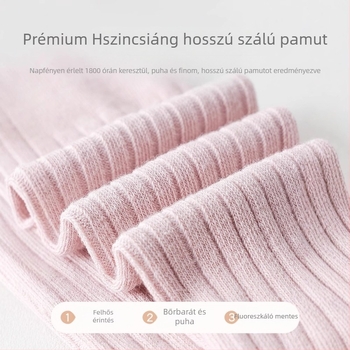 Tavasz–Ősz baba harisnyanadrág lányoknak, Osztály A, vékony kefézett pamutból, jacquard kötés, méret M (1–3 év), légáteresztő, egyszínű