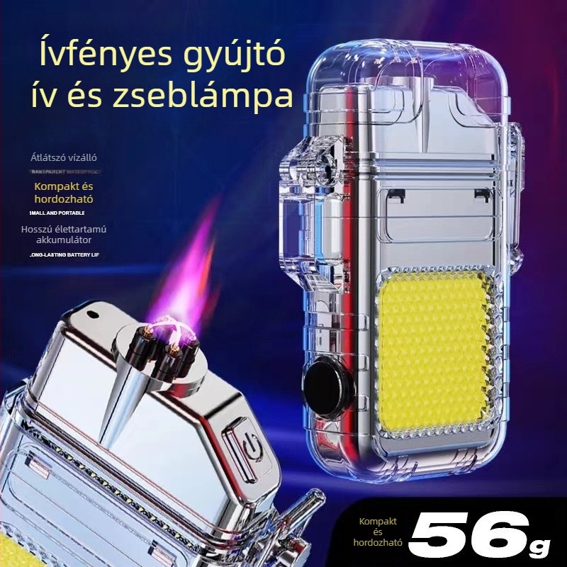 Többfunkciós kulcstartó COB LED zseblámpa, újratölthető, 10 W, üzemidő 2 óra, hatótávolság legfeljebb 50 m